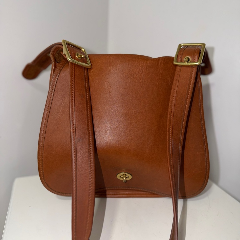 Vintage Coach Stewardess Glove-hand Leather Bag British Tan
